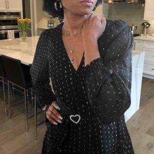 H&M Black Embellished Romper